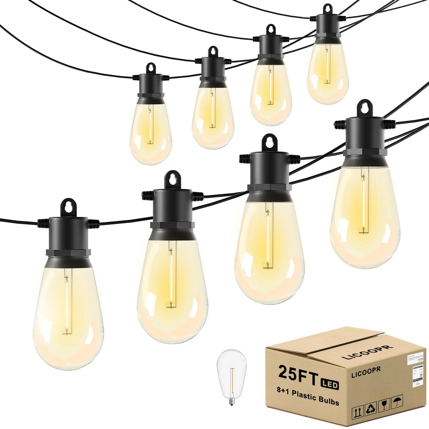Outdoor String Lights - 25FT