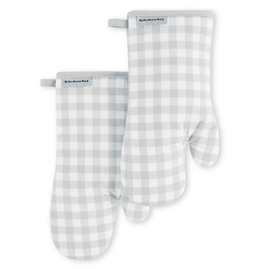 KitchenAid Gingham Oven Mitt 2-Pack Set