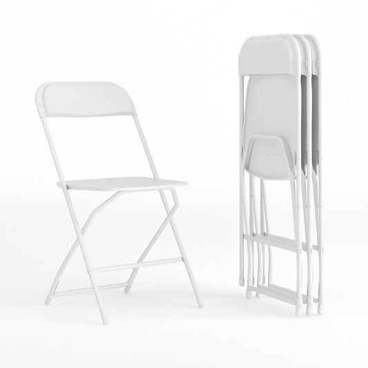 Hercules Series Plastic Folding Chairs – 4-Pack