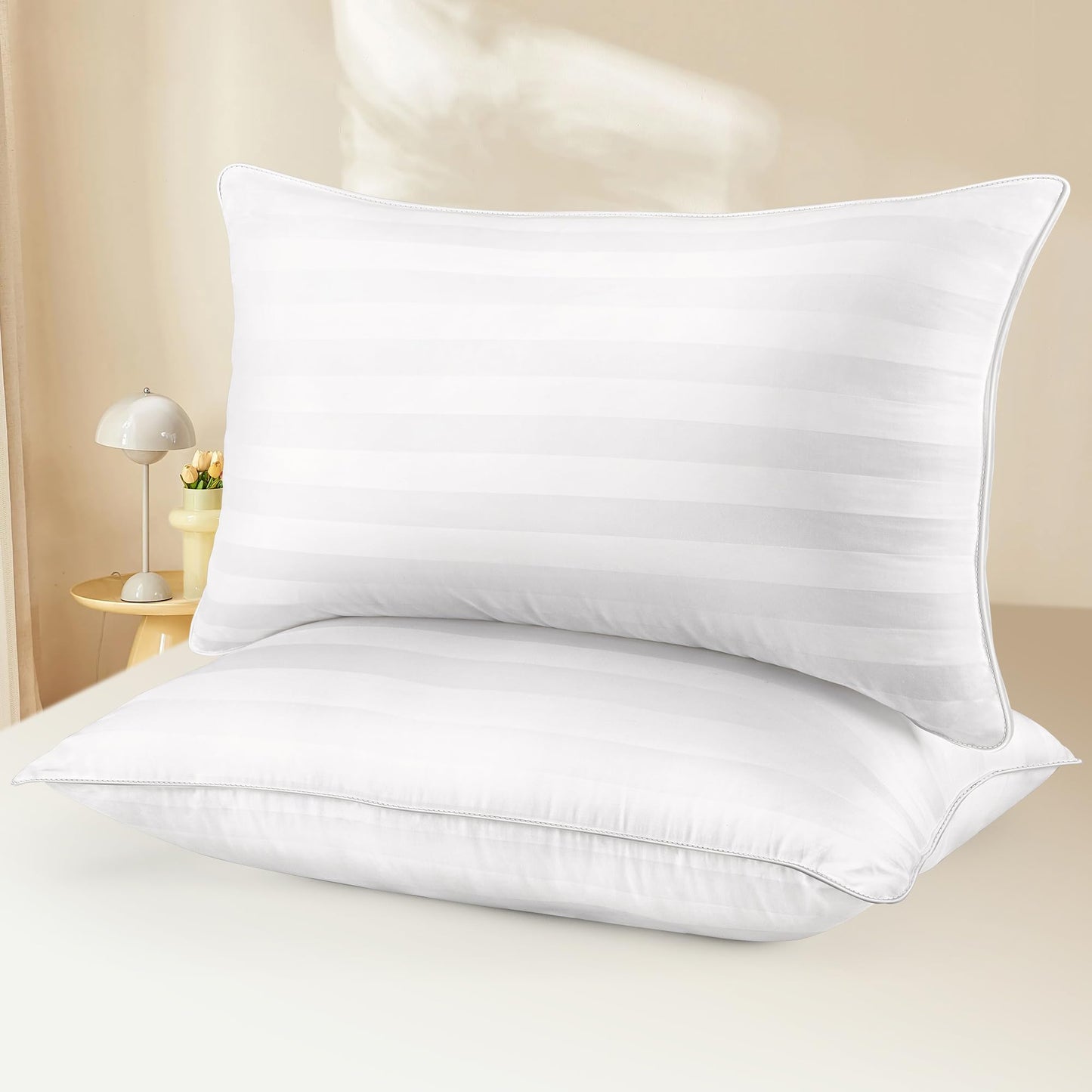 DIORIS Queen Size Bed Pillow for Sleeping - Set of 2