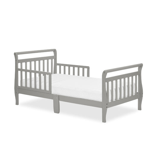 Dream On Me Toddler Bed In Cool Grey, JPMA Certified, Comes With Safety Rails