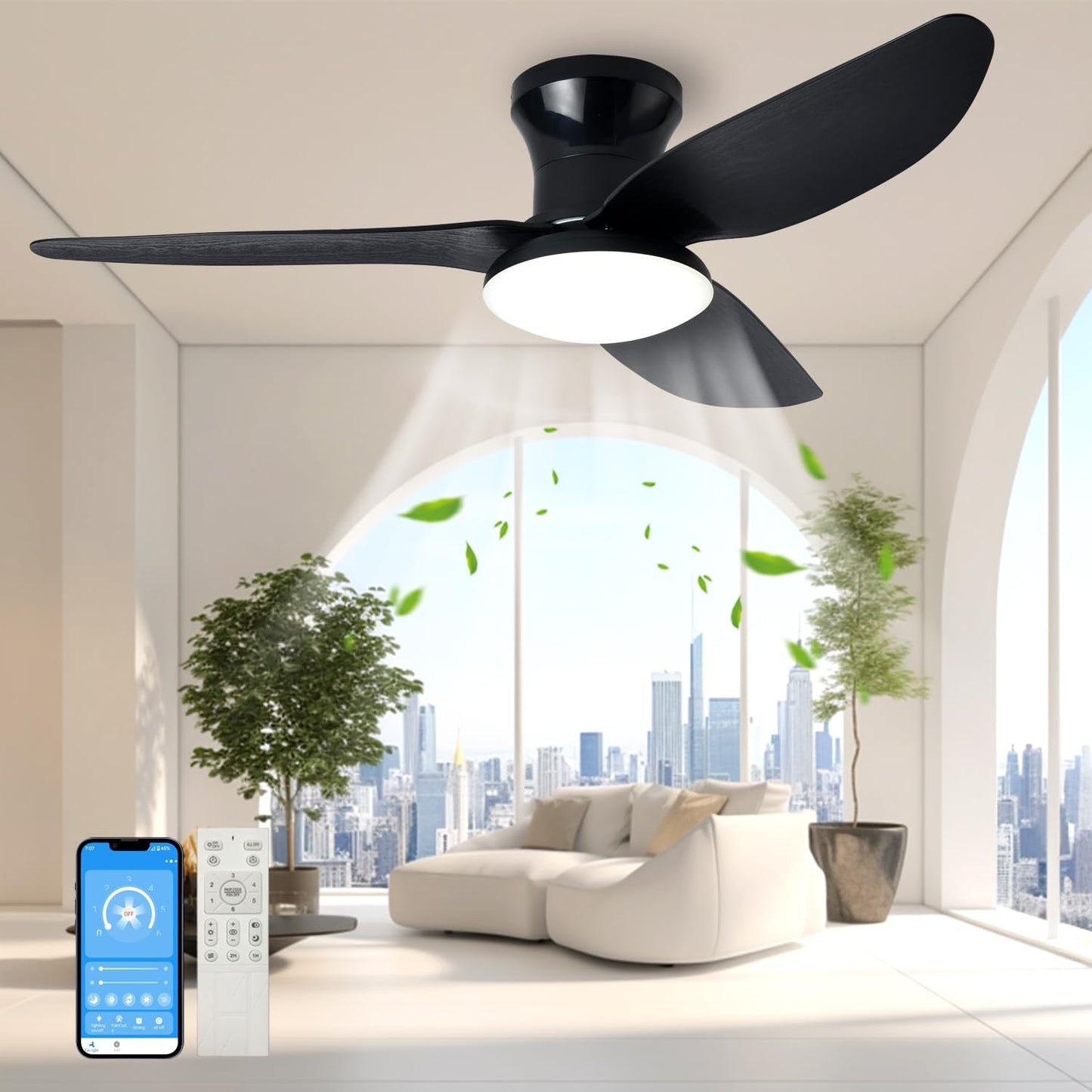 Modern Low Profile Ceiling Fan