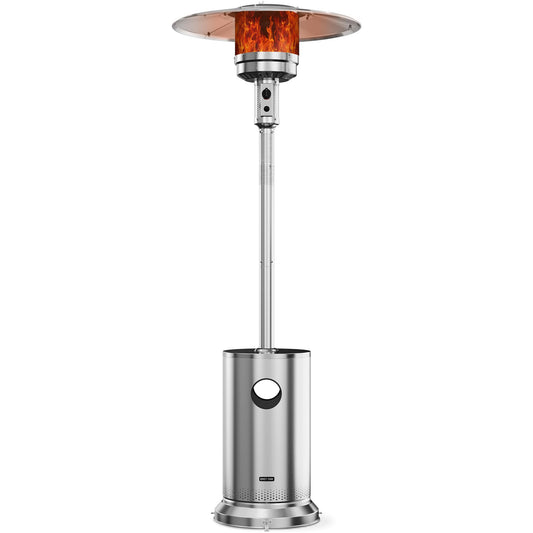EAST OAK 48,000 BTU Patio Heater, Stainless Steel