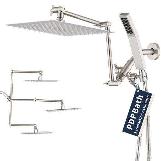 10" Rainfall Shower Head with 16" Adjustable Extension Arm