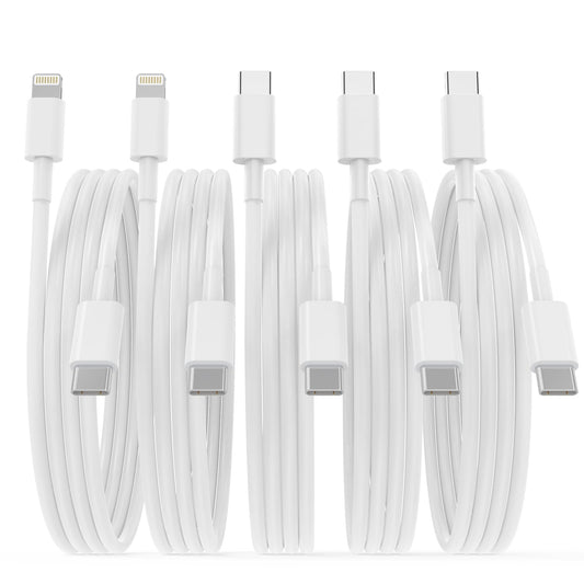 Car Charger Cables (5-Pack)