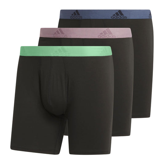 Adidas Men's Cotton Boxer Briefs 3-Pack