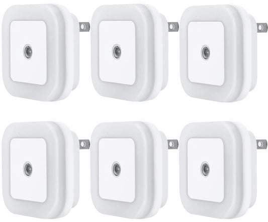 Uigos LED Night Light Lamp with Smart Sensor, 6 Pack