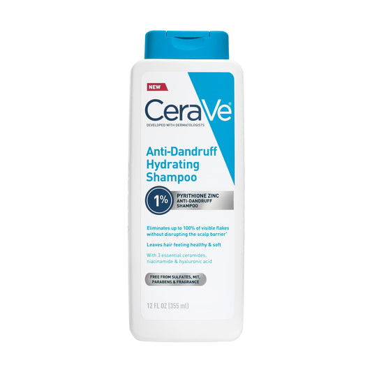 CeraVe Hydrating Anti Dandruff Shampoo, 12 Oz