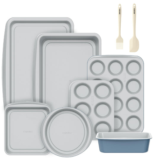 CAROTE 9-Piece Nonstick Stackable Baking Pans Set