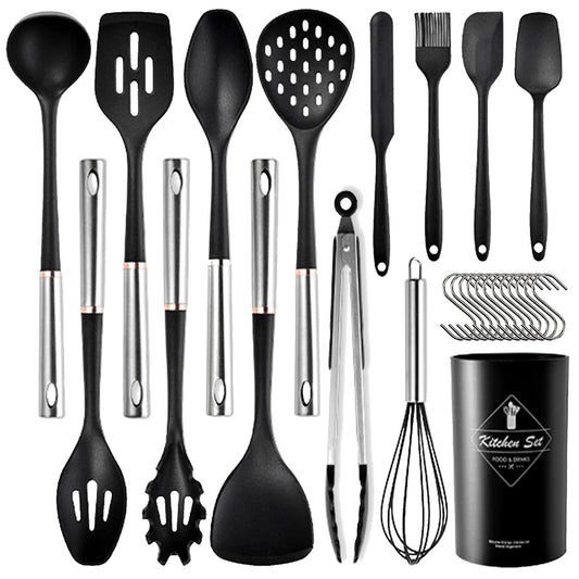 14 Piece Non-stic Silicone Kitchen Utensil Set