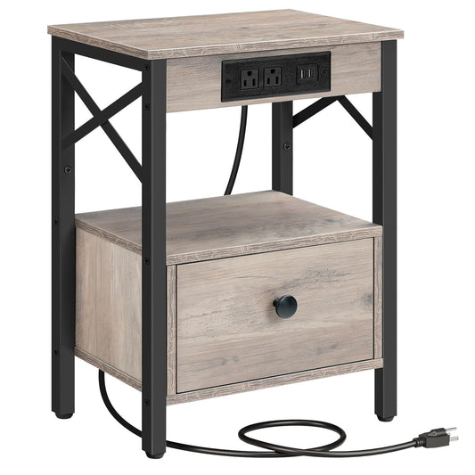 Nightstand With Charging Station