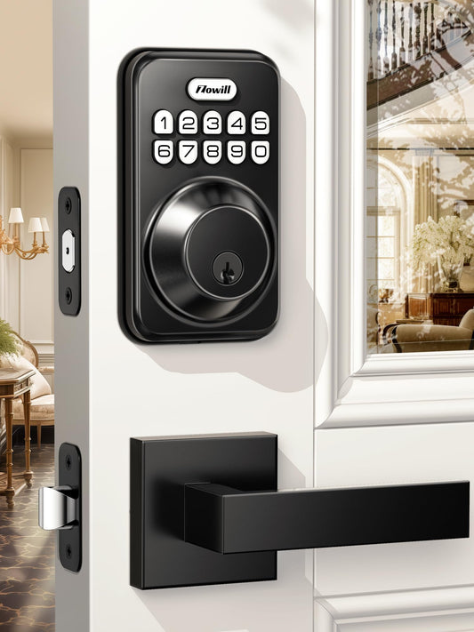 Keyless Entry Door Lock with 2 Lever Handles