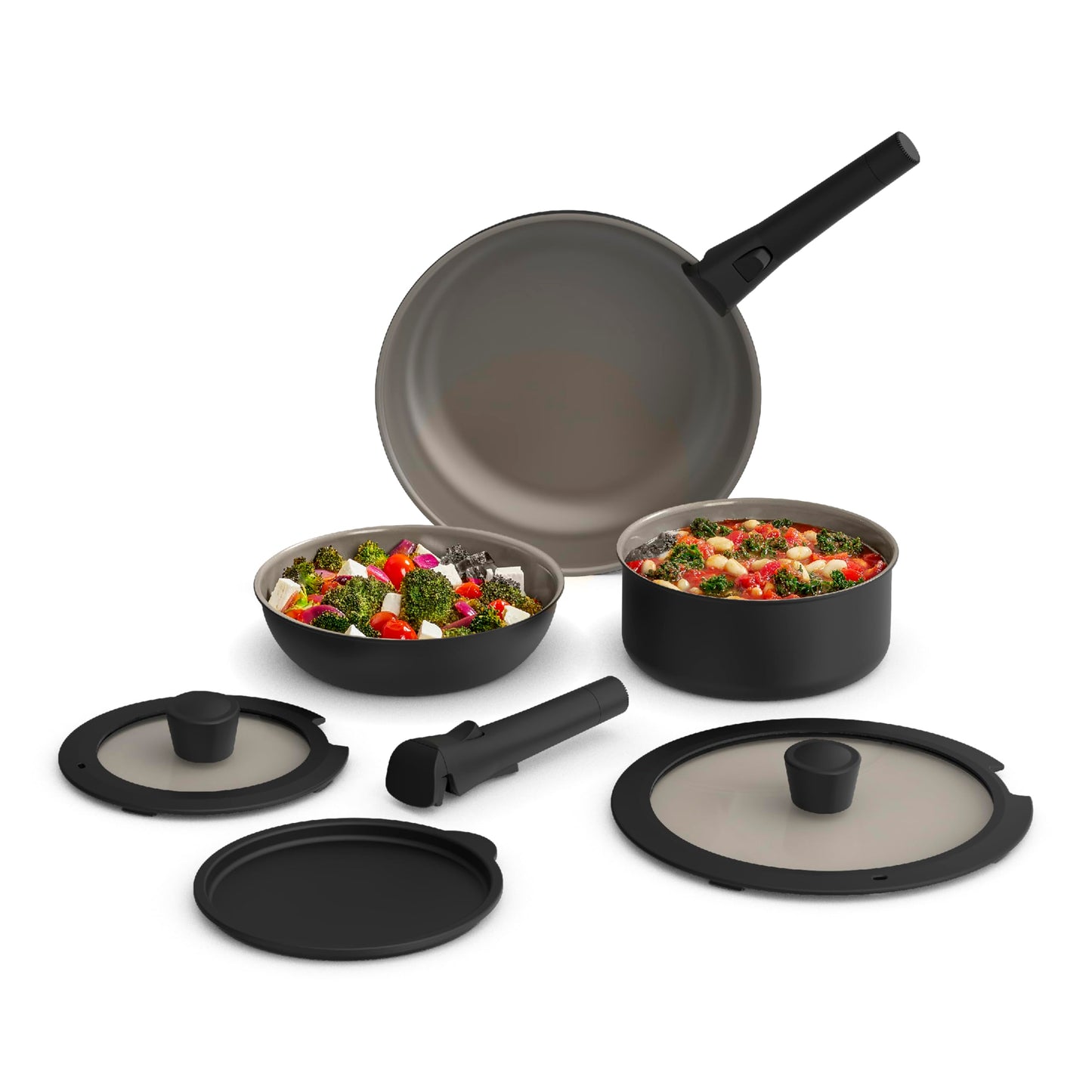 Removable Handle Cookware Set - 8-Piece