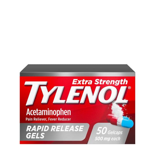 Tylenol Extra Strength, 500 mg Acetaminophen, 50 ct