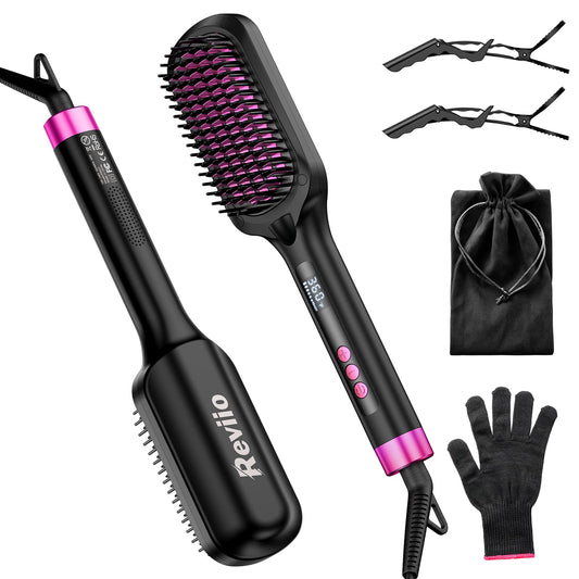 Fast Heating Hair Straightener Brush