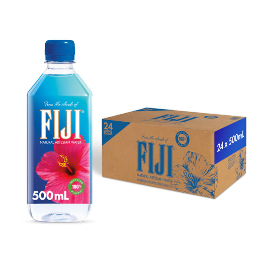 FIJI Natural Artesian Bottled Water 16.9 Fl Ounce (Pack of 24)