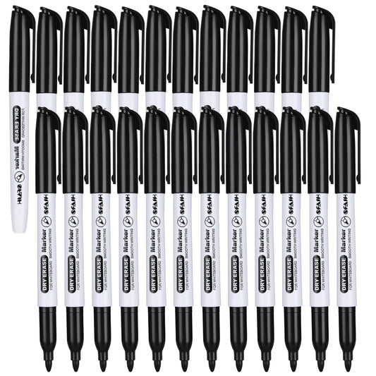 Fine Tip Dry Erase Markers - 24 Pack