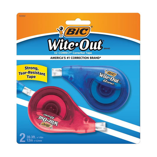 BIC Correct Correction Tape, 2 Count
