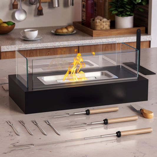 Tabletop Fire Pit with S’mores Maker Kit