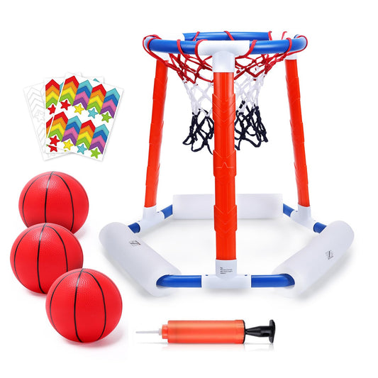 Floating Basketball Hoop For Pool With 3 Large Balls