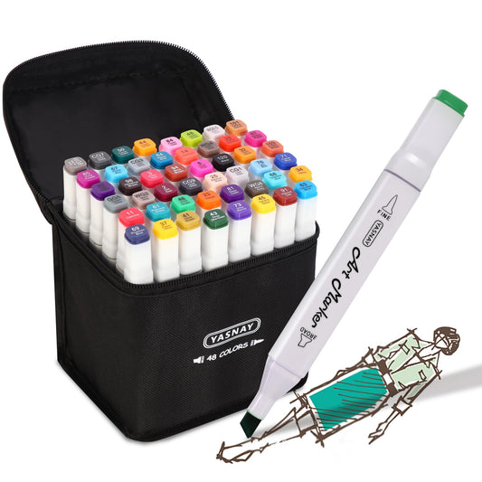 48 Colors Dual Tip Art Marker