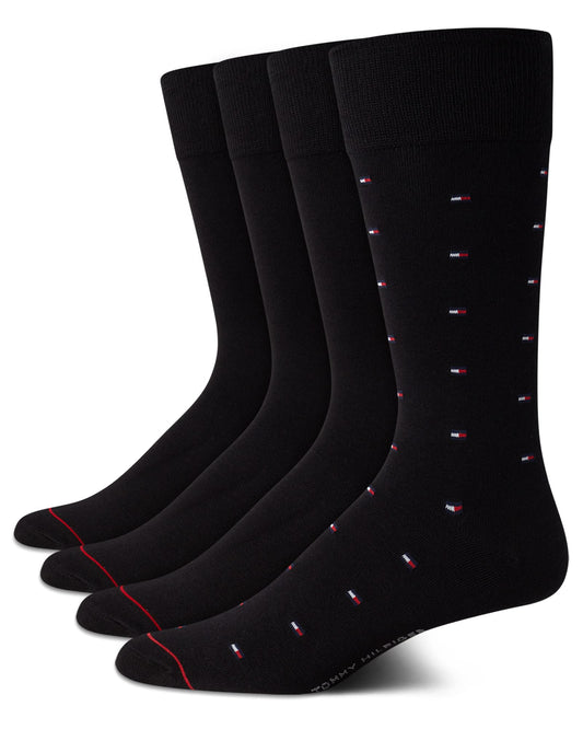 Tommy Hilfiger Men's Dress Sock 4 Pack