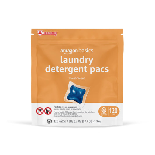 Amazon Basics Laundry Detergent Pacs – 120 Count