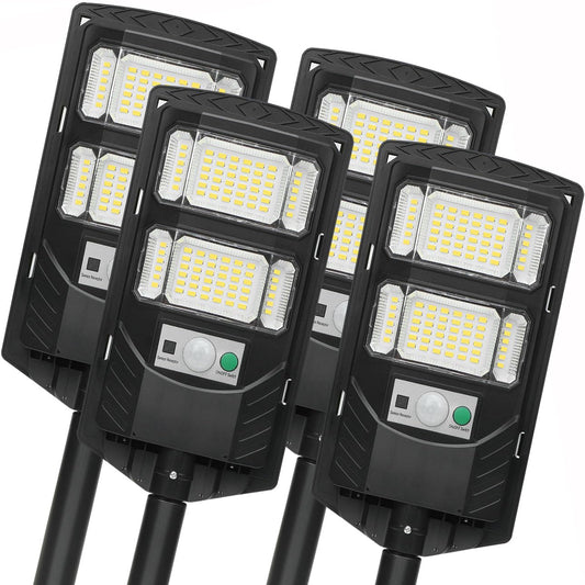 AITERMOND 4-Pack Solar Outdoor Lights, Motion Sensor Flood Light