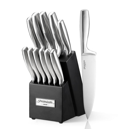 CAROTE 12 Pieces Knife Set, Stainless Steel