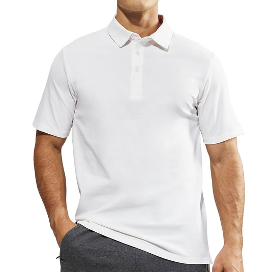 White Polo Shirts for Men