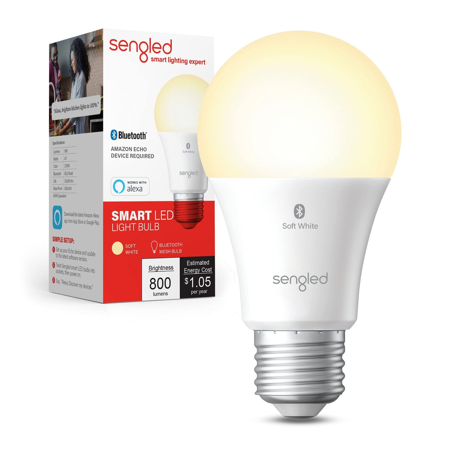 Sengled Alexa Smart Bulb Light Bulb (Needs Amazon Echo Device)