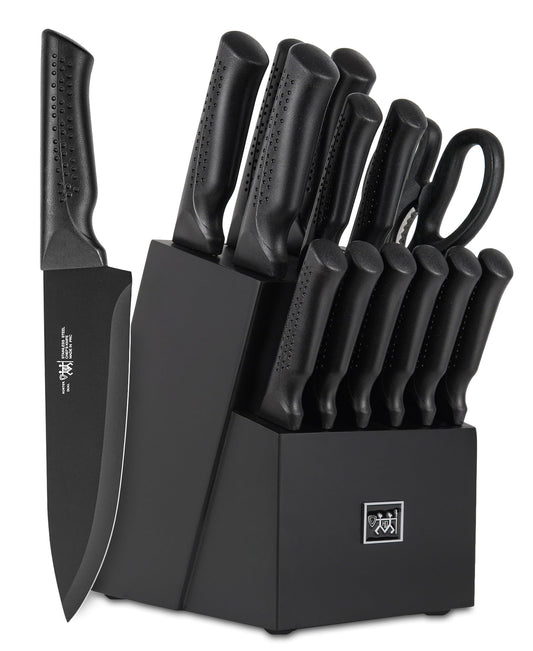 15 Pcs Black knife set