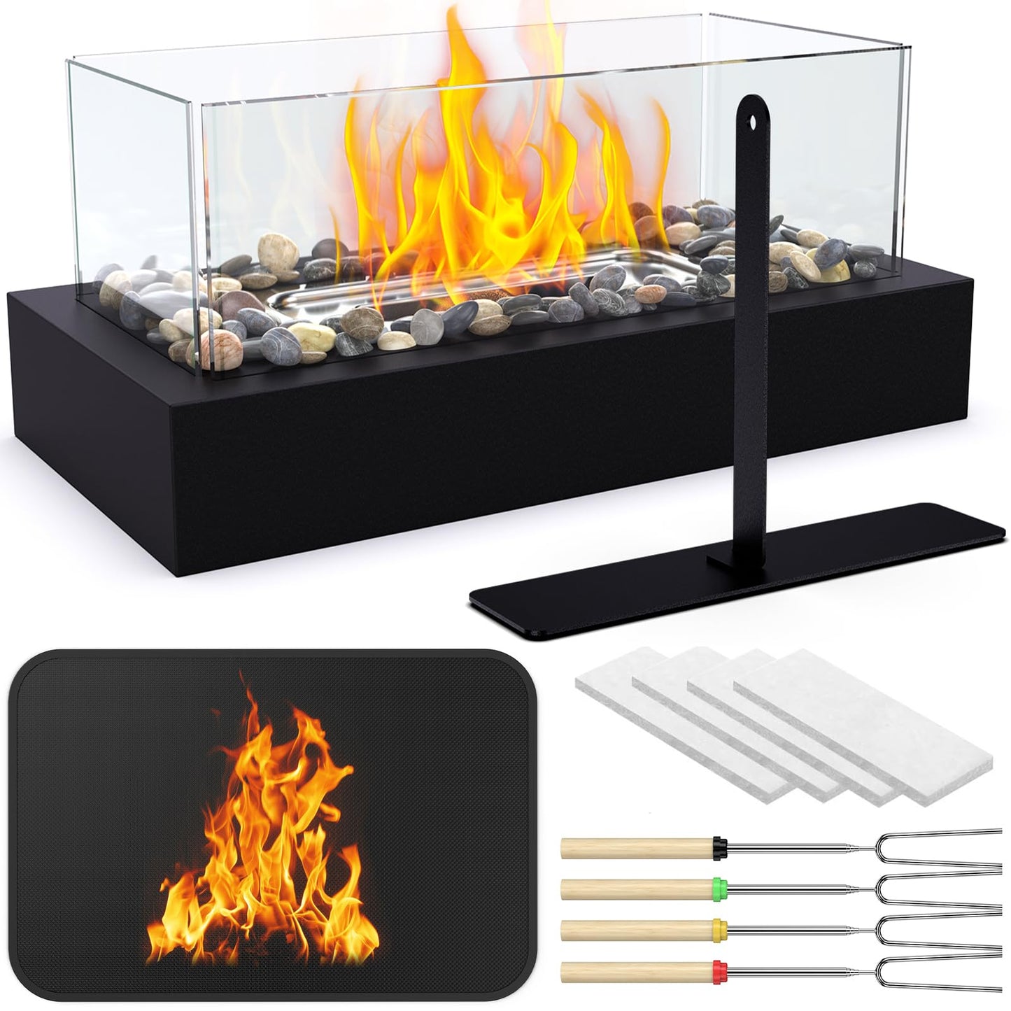 Tabletop Fire Pit Indoor/Outdoor Smores Maker Kit