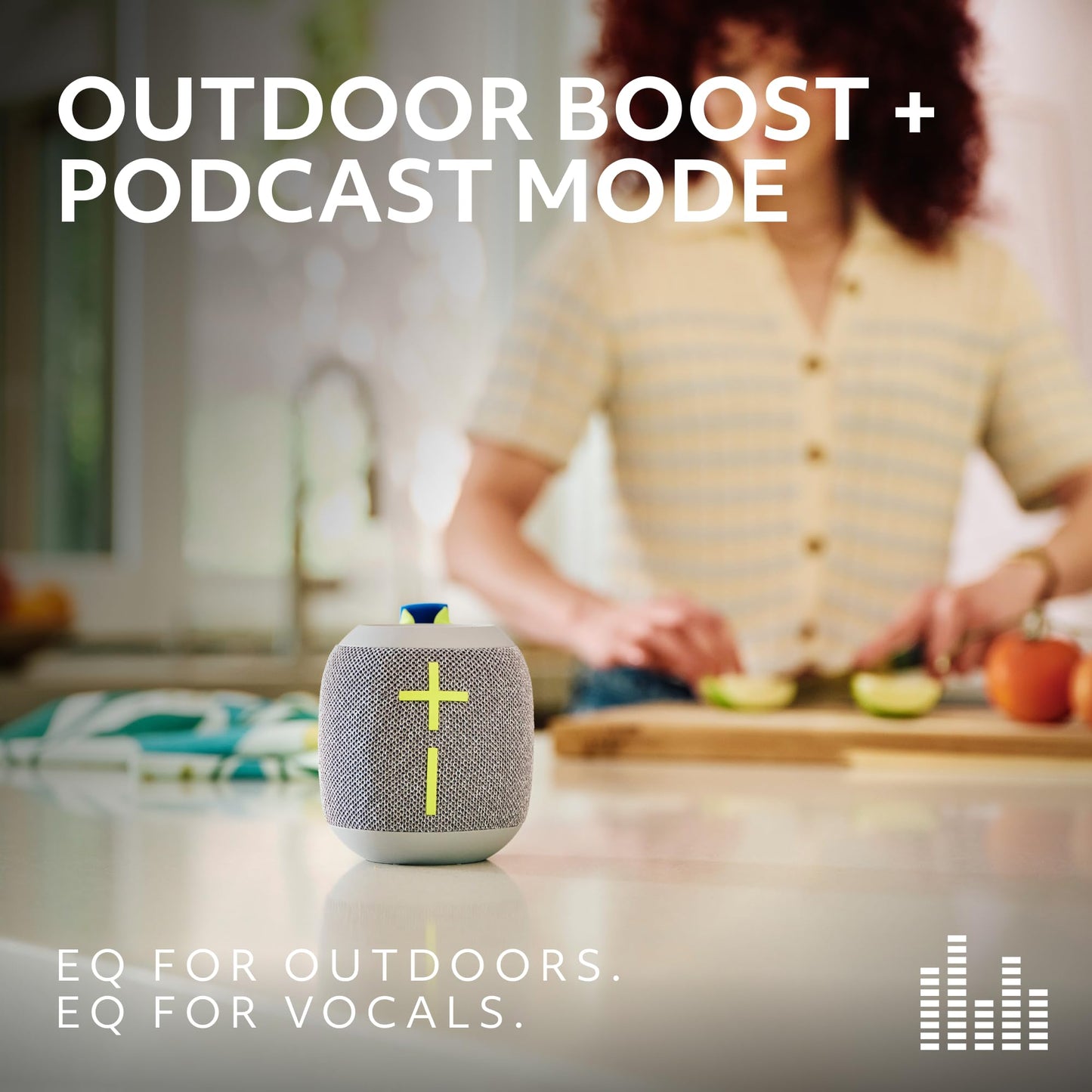 Ultimate Ears WONDERBOOM 4 Portable Waterproof Bluetooth Speaker with Big Bass and 360-Degree Sound, Dustproof Floating Speaker with 131ft (40m) Range - Blue