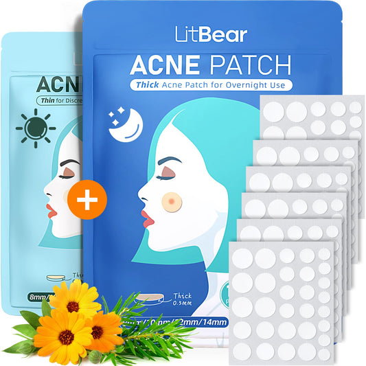 LitBear Acne Pimple Patches, 180 Dots