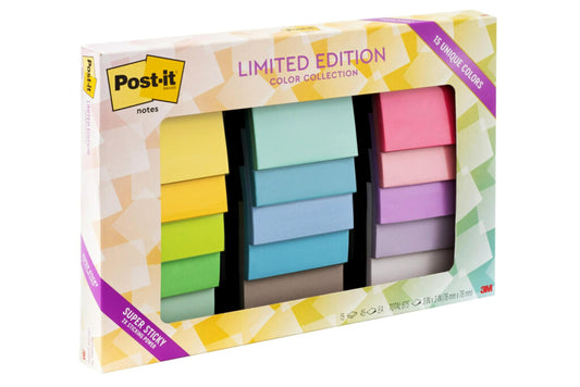 Post-it Super Sticky Notes, 3x3 in, 15 Pads/Pack