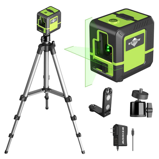 Green Cross Line Laser with Tripod Self-Leveling