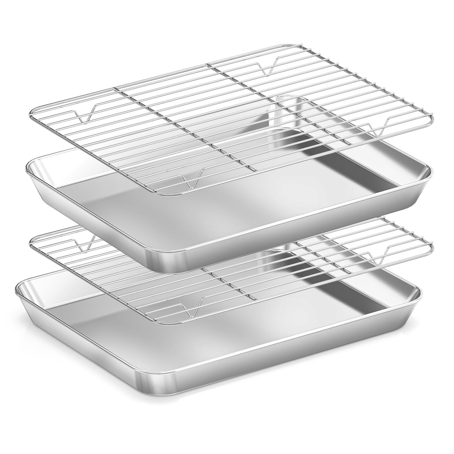 Stainless Steel Baking Sheet and Cooling Rack Set – 2Pcs