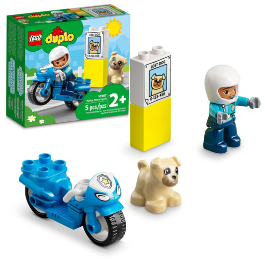 LEGO DUPLO Town Rescue Police Motorcycle Toy