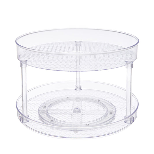 Amazon Basics 2-Tier Lazy Susan Turntable Organizer – 12"