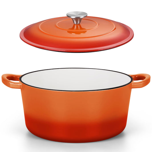 Heavy-Duty 6QT Cast Iron Pot – Oven Safe