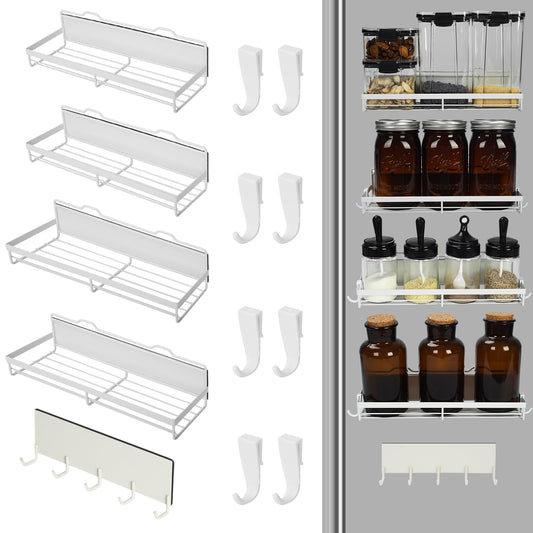 5 Pack Magnetic Spice Rack for Refrigerator