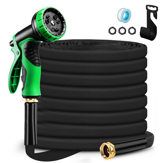 Garden Hose with Nozzle, 3/4 in. x 50 ft