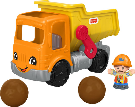 Fisher-Price Little People Toddler Construction Toy Work Together Dump Truck with Music & Accessories