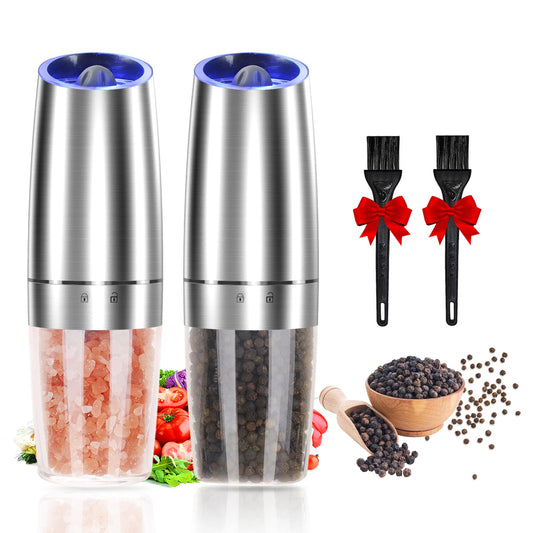 Gravity Electric Salt and Pepper Grinder Set of 2
