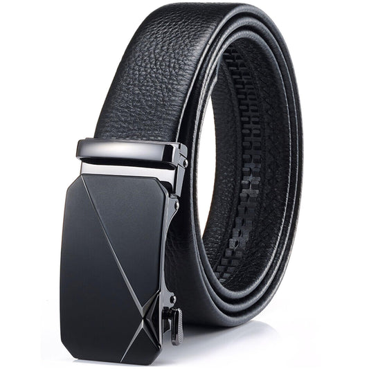 Bighake Mens Dress Belt with Adjustable Buckle
