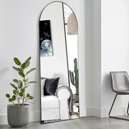 Arched Full-Length Mirror with Stand – 59"x16"
