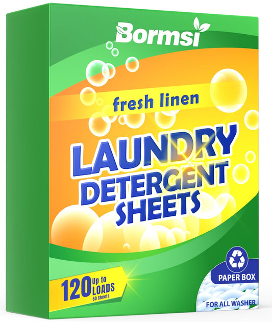 Laundry Detergent Fresh Scent 120 Loads, 60 Sheets