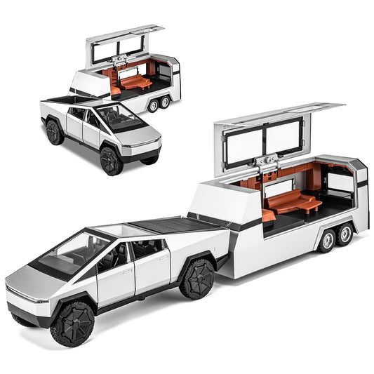 Metal Pick-Up Truck Trailer Toy