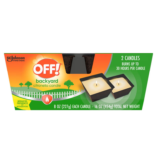 OFF! Backyard Citronella Scented Candle (Pack of 2)